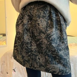 Beautiful metallic patterned elegant skirt